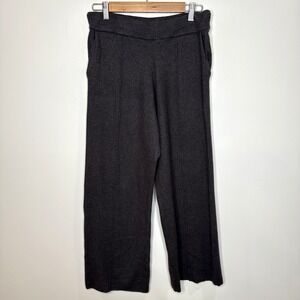 41 Hawthorn Pull On Pants Women's Medium Gray Knit Wide Leg‎ Ankle Stretch Flowy
